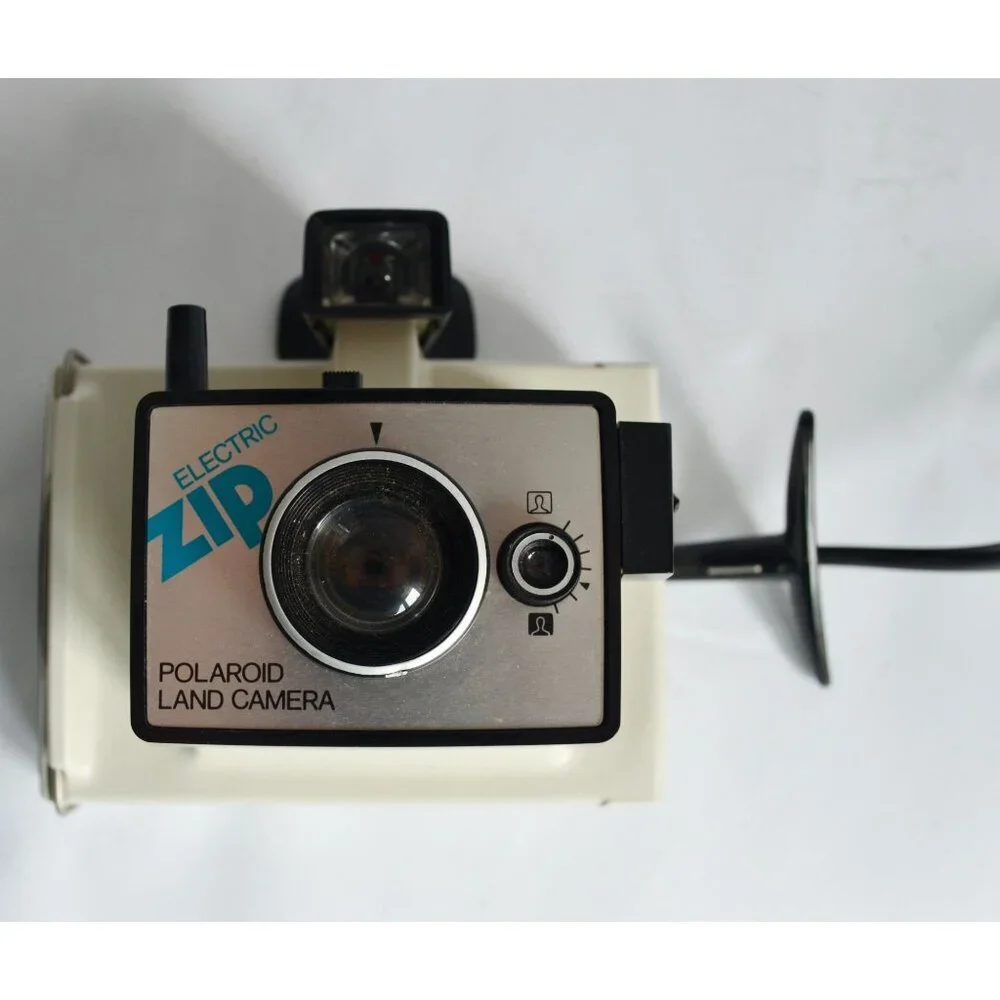 Polaroid Electric Zip Land Camera White Vintage UNTESTED